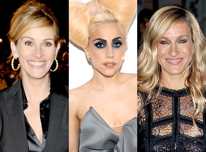 Julia Roberts, Lady Gaga, Sarah Jessica Parker Julia Roberts, Lady Gaga, Sarah Jessica Parker
